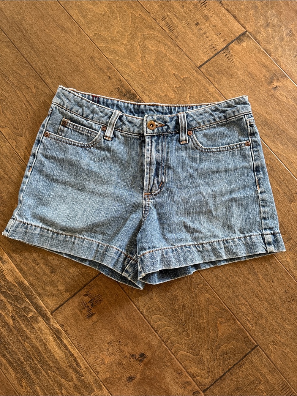 Vintage Light Wash Denim Jean Shorts for Women